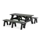 Deluxe 6ft Picnic Table with Bench Seats