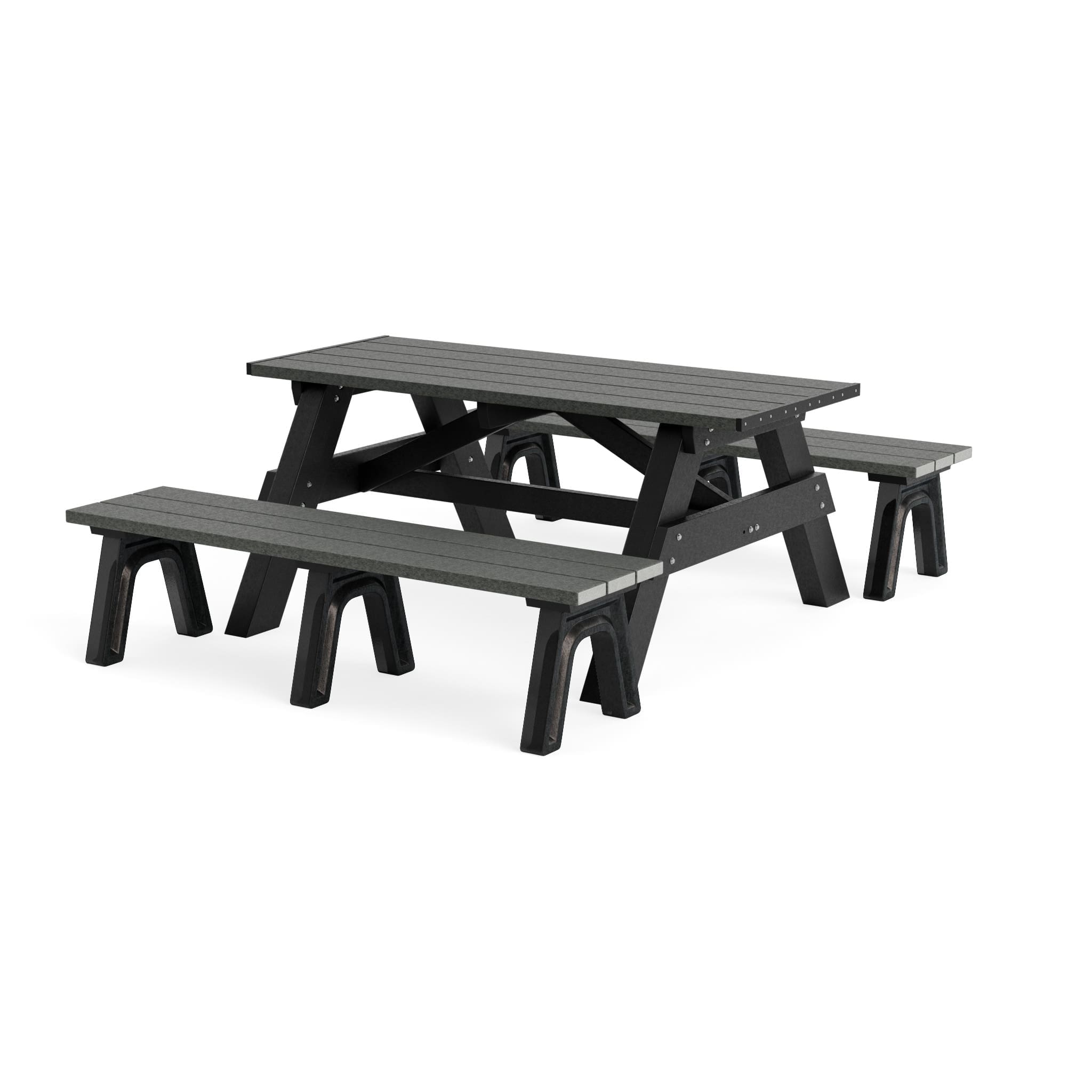 DPT6DS-BK-CH-NEW-WEB.jpg Deluxe 6ft Picnic Table with Bench Seats - Image 1