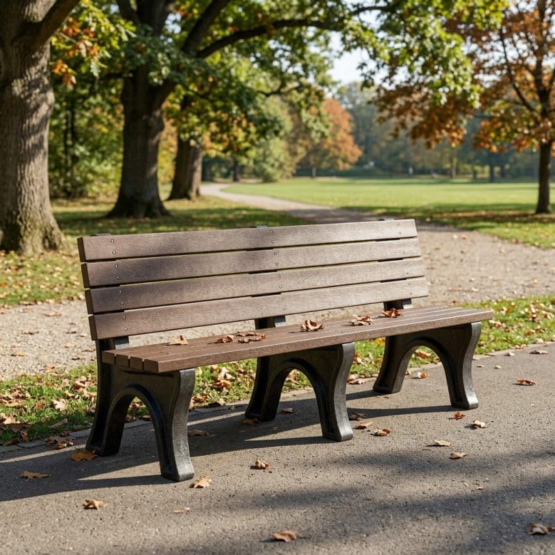 Guardian Bench in the park during fall weather